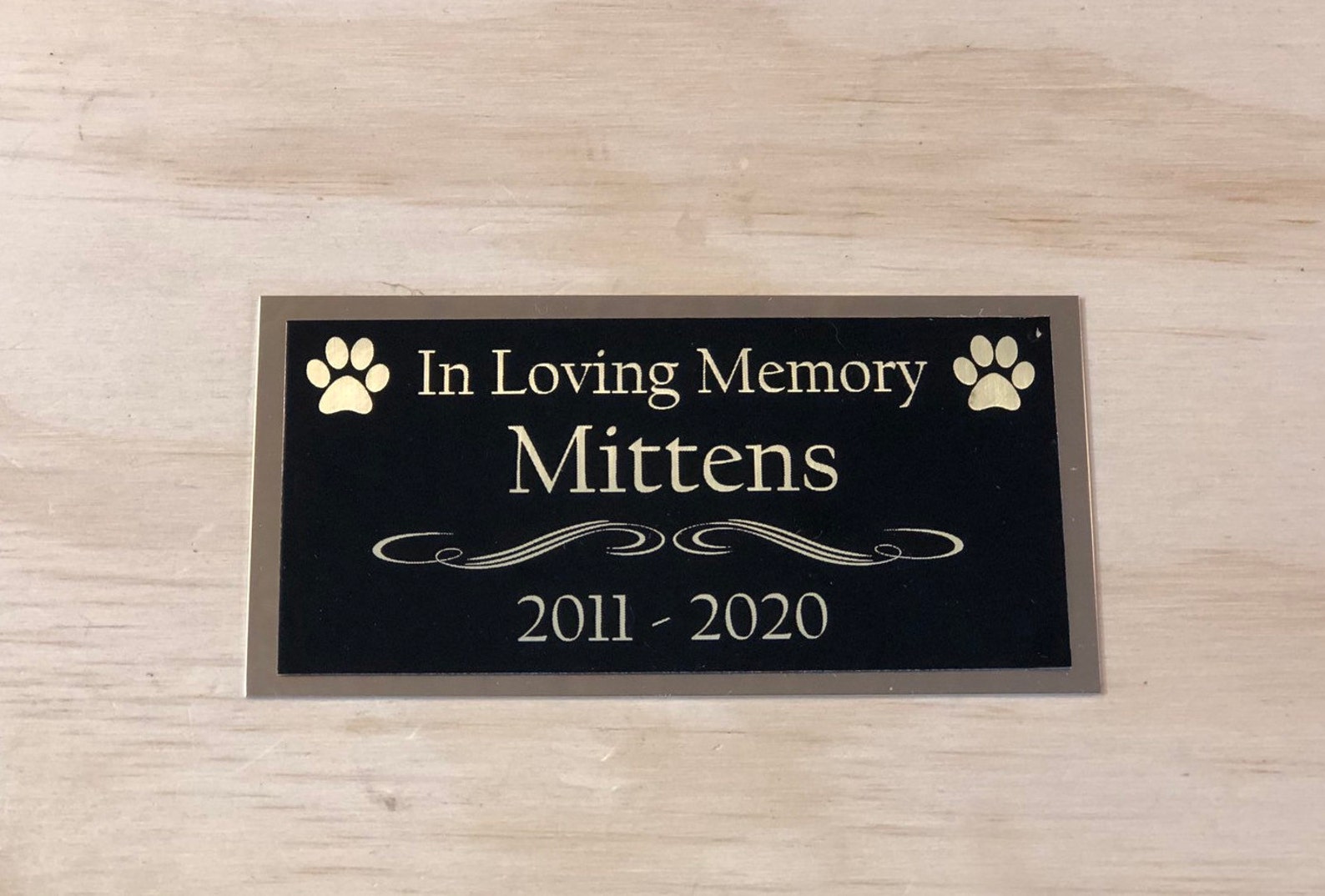 Dog Urn Custom Engraved Name Plate for Cremation Urn Cat Urn Etsy
