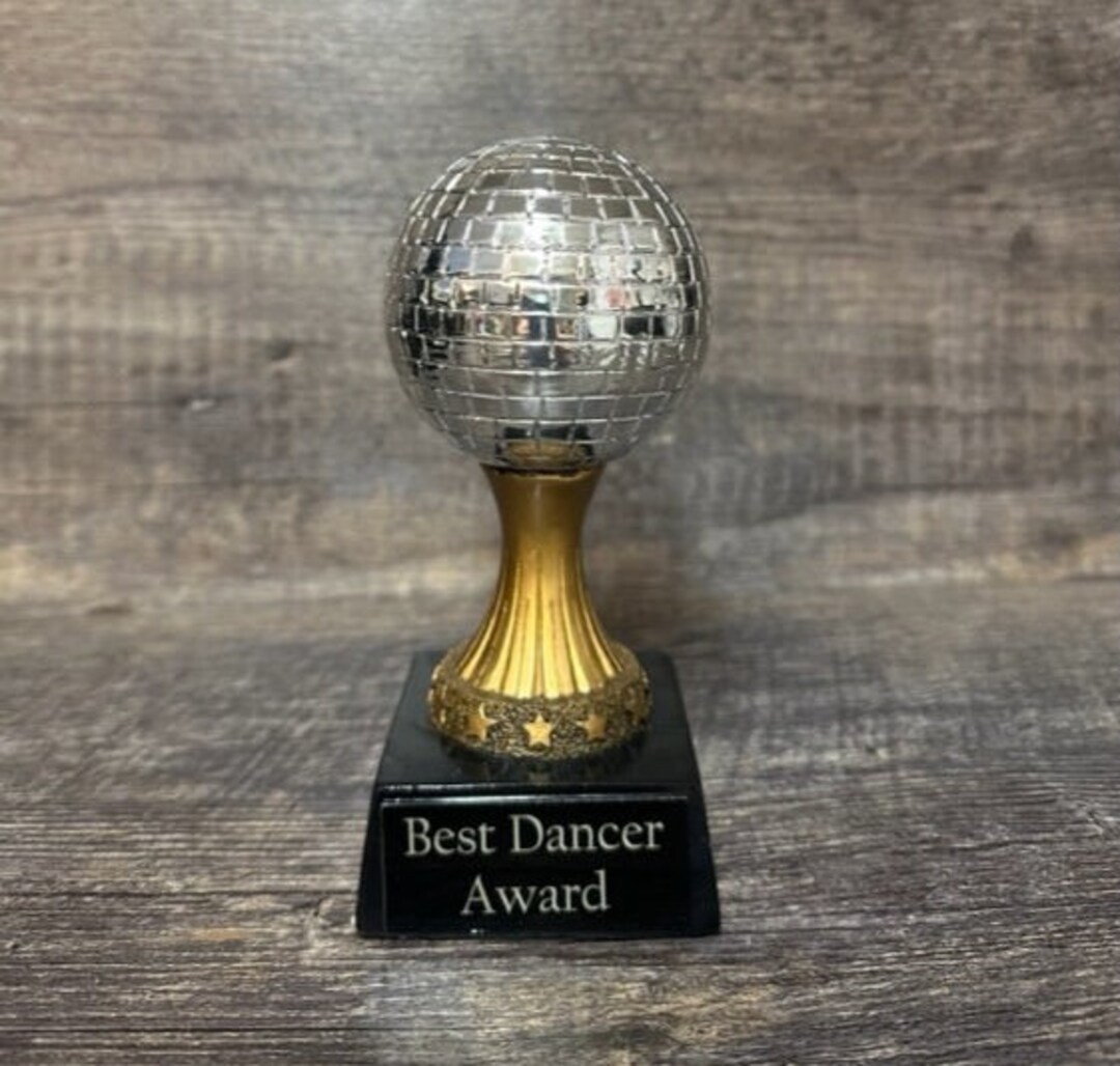 Buy Disco Mirror Ball Dance Trophy Karaoke Best Singer Award Funny Trophy  Singing Competition Music Mic Announcer You Rock Emcee Recognition Online  in