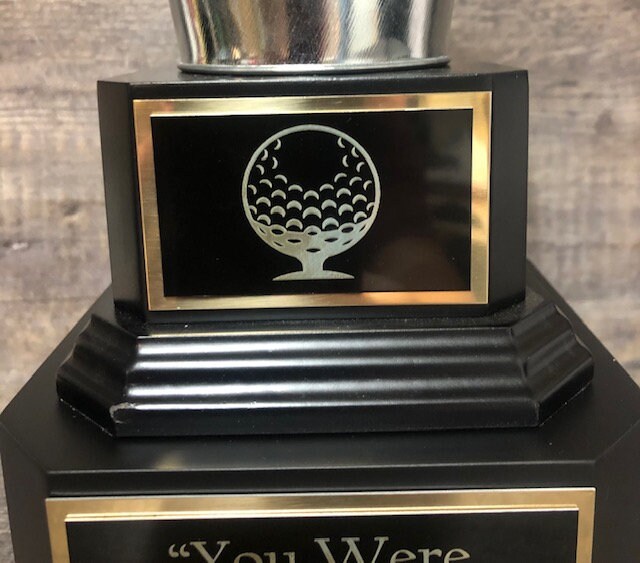 Most Lost Golf Balls Award - Funny Golf Trophy Design Sticker for