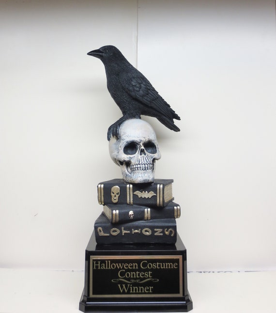 Halloween Trophy Couple Costume Day of the Dead Trophy Skeleton Scariest Costume Trophy Contest Dia De Los Muertos Winner Halloween Decor