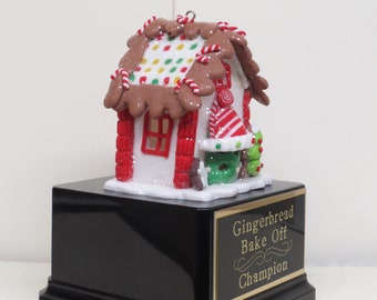 Christmas Winter Theme Trophy With Gold Figure and Choice of - Etsy