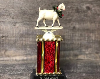 Grappige trofee GEIT-trofee Greatest of All Time Award-trofee handgeschilderde Top Sales Motivational Achievement Award gepersonaliseerde winnaar