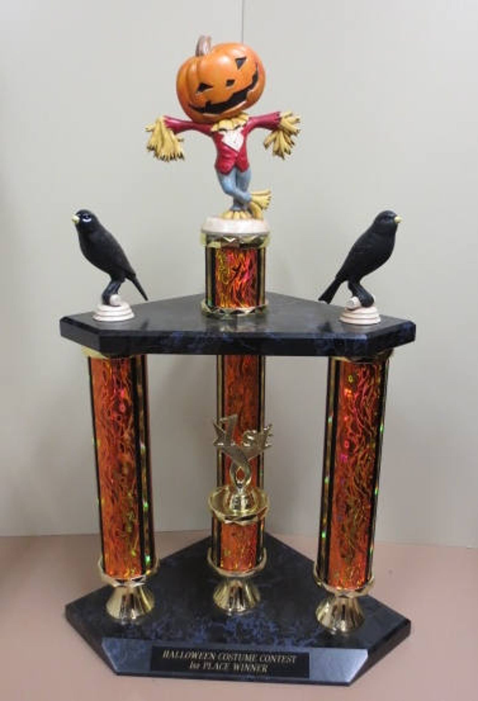 Halloween Trophy Trophies Costume Contest Winner Scarecrow Etsy