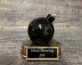 Premio al Mérito, Trofeo Bomb, Empleado del Mes Personalizado, Trofeo al Mejor Vendedor, Premio de Reconocimiento al Vendedor N.° 1