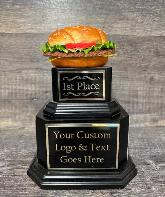 Hamburger Trophy Best Burger Trophy BBQ Trophy Perpetual Cook off ...