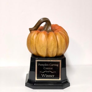 Halloween abóbora troféu escultura concurso jack o lanterna troféu ou melhor concurso de fantasia prêmio abóbora decoração de halloween troféus de halloween