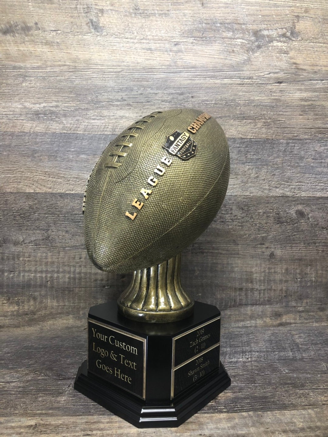 Fantasy Football Trophy Perpetual FFL Trophy Fantasy Football League Trophy 15 FULL SIZE Antique