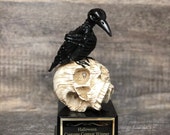 Halloween Trophy Raven Skull Bones Costume Contest Winner Scariest Costume Pumpkin Carving Halloween Decor Dia De Los Muertos