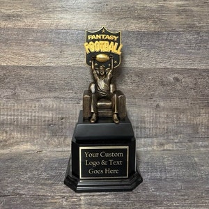 Perpetual Armchair Quaterback Fantasy Football League Trophy FFL Trophy Football Champion Trophy Football League Sports Award Winner