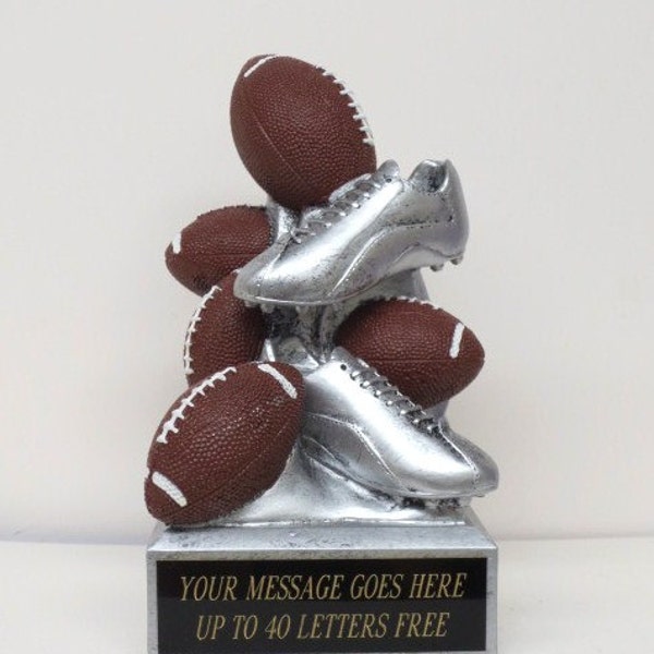 Football PIGGY BANK Personalized Trophy Pee Wee Footballs Ring Bearer Holiday Christmas Birthday Gift Team Award Turkey Trot Bowl