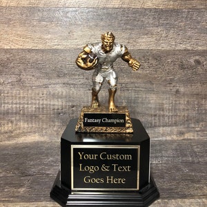 Fantasy Football Trophy FFL Beast Trophy 6 or 12  Perpetual Trophy League Winner Fantasy Football League Championship Award Trophy