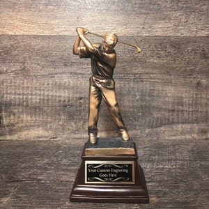 Classic Golf Trophy Tournament Trophy Golf Charity Event Trophy Hole In One Under Par Bragging Rights Best Score Guys Weekend Trip