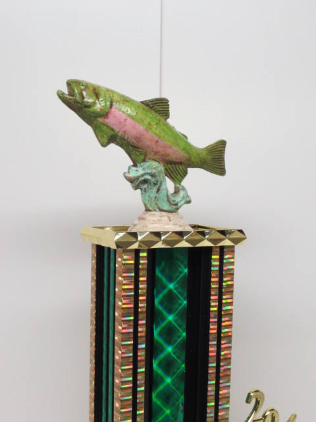 Fishing Trophy Derby Tournament Trophy Award Hand Painted Fish Etsy