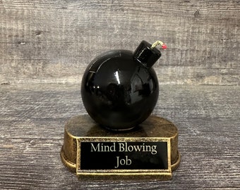 Lustiges Trophy Bomb Trophy Gag Geschenk personalisierter Pokal #1 Papa Freund Papa Geschenk Vatertagsgeschenk