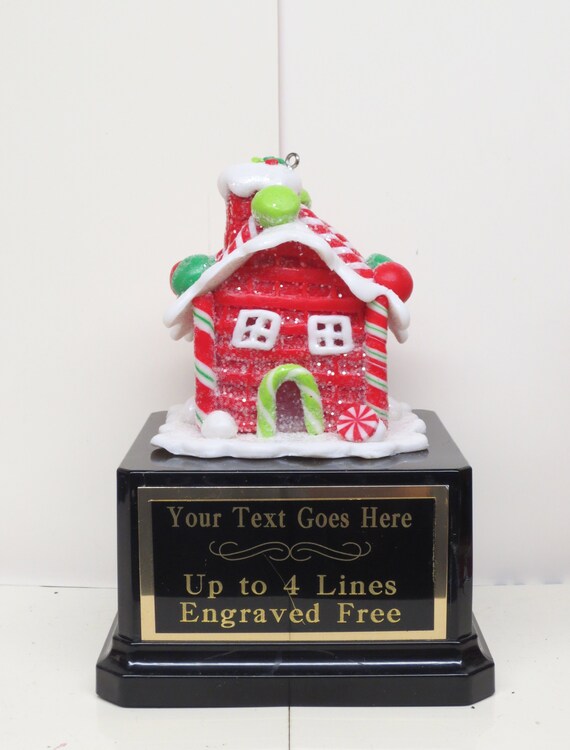 Trophies Awards Gingerbread Cookie Bake Off Christmas Trophy