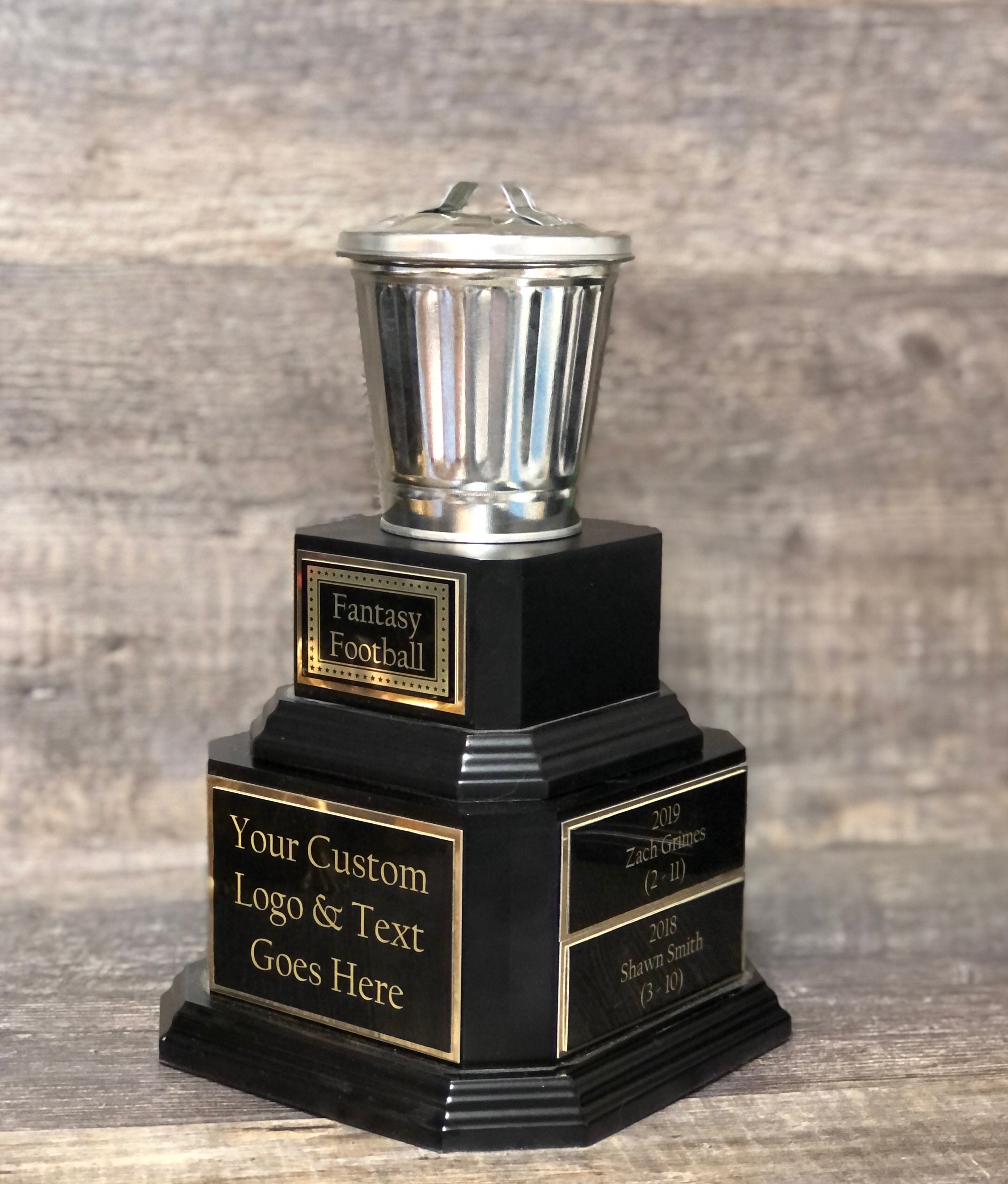 Funny Trophy Trash Talker Award Garbage Can Take Out the Trash 