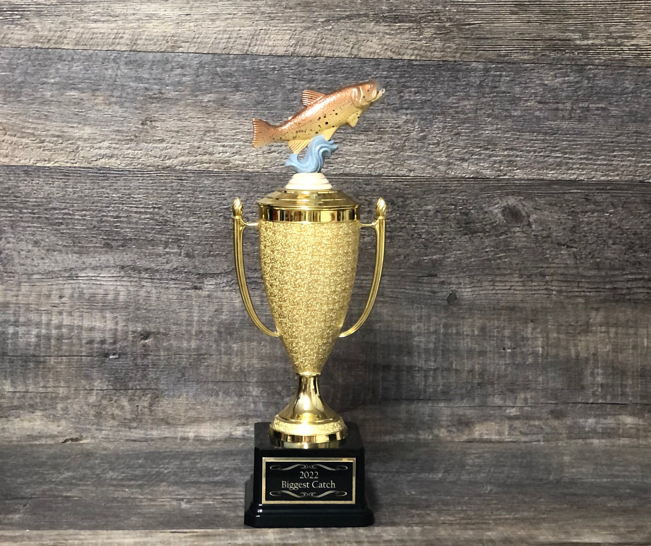 Fishing Trophy Brown Trout Tournament Derby Trophy HAND PAINTED Award  Biggest Fish Funny Trophy 1 Master Baiter Award Trophy Gag Gift Award -   Canada