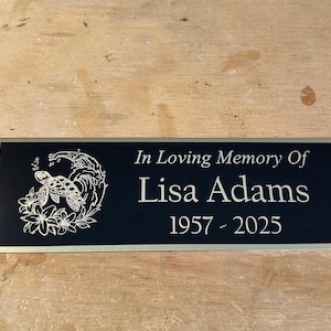 Sea Turtle BRASS Bench Plate Custom Engraved Beach Themed Memorial In Loving Memory Of Plaque Name Plate Engraved Plate Name Plaque