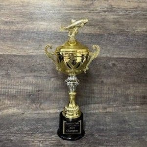 Fishing Trophy Fishing Derby Trophy Biggest Trout Tournament Trophy #1 Master Baiter Award Salmon Bass Fish Trophy Gag Gift
