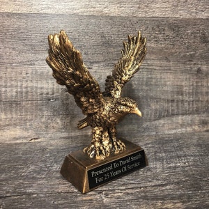 Eagle Trophy Sculpture Retirement Achievement Award Victory Trophy Years Of Service Military Thank You Gift Appreciation Award Top Sales