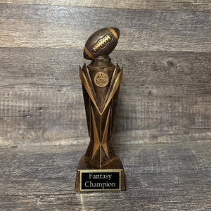 Custom Fantasy Football Trophy Award 10.75&quot; Trophy Fantasy Football League Champion Trophy Award FFL Trophy Football League Champion