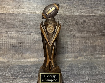 Custom Fantasy Football Trophy Award 10.75" Trophy Fantasy Football League Champion Trophy Award FFL Trophy Football League Champion