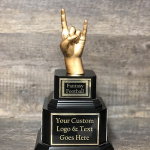 You Rock © Corporate Award Perpetual Employee Of The Month / Quarter Best Sales Achievement Trophy Funny Rock On Gag Award Best Of The Best