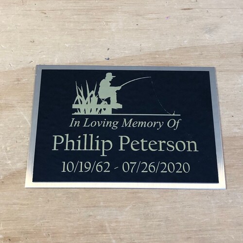 Cremation Urn Name Plate Custom Engraved Memorial Urn Tag Etsy