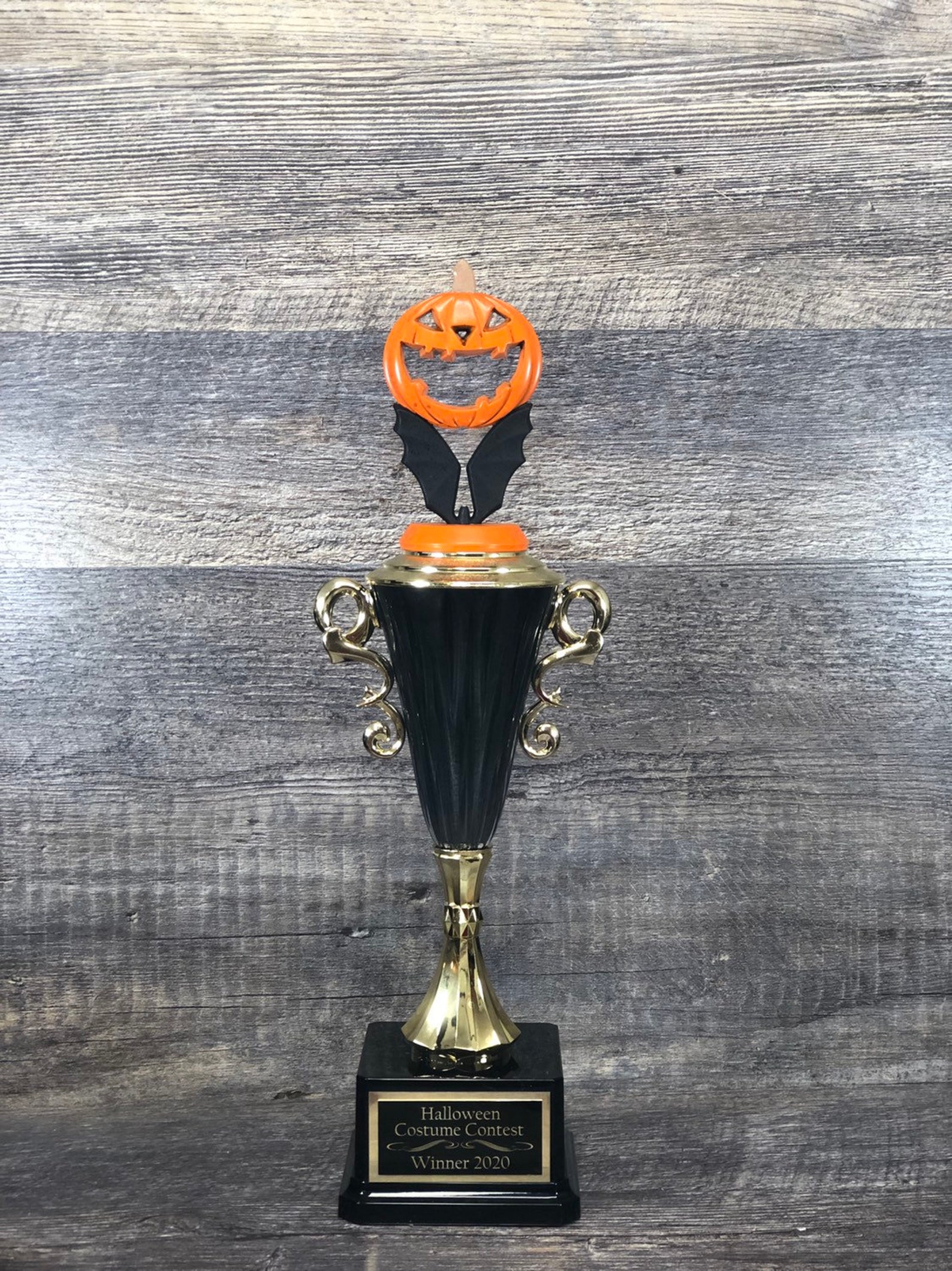 Halloween Trophy Pumpkin Carving Contest Winner Costume | Etsy