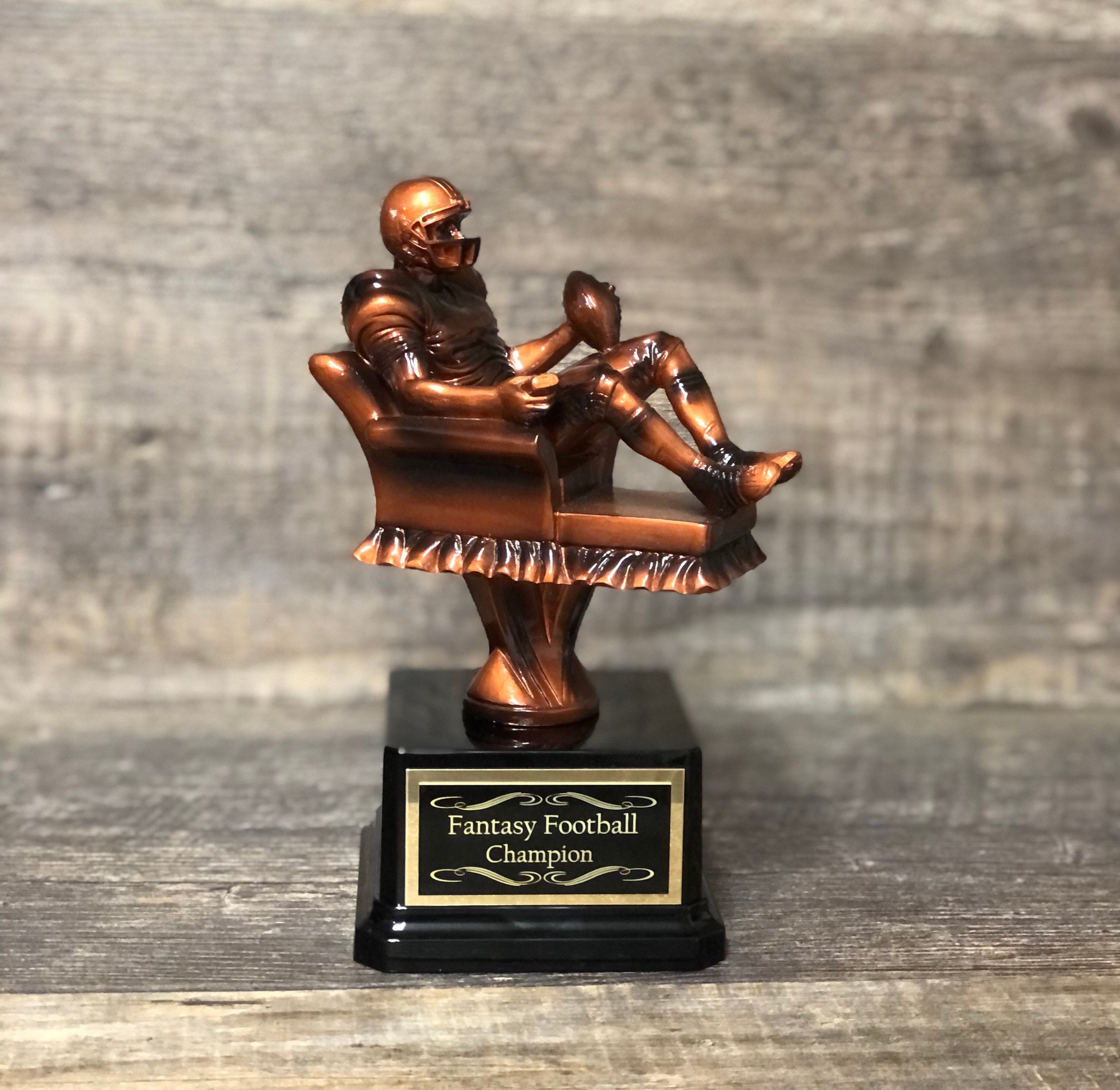 Fantasy Football Trophy Award Armchair Quarterback Football Trophy