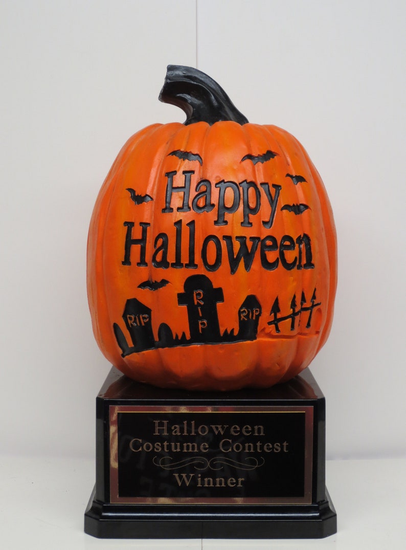 Halloween Trophy Trophies Best Costume Contest Pumpkin Carving | Etsy