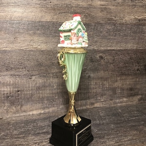 Gingerbread House Decorating Trophy Cookie Bake Off Ugly Sweater Contest Family Christmas Trophy Winner Christmas Decor Holiday Decor
