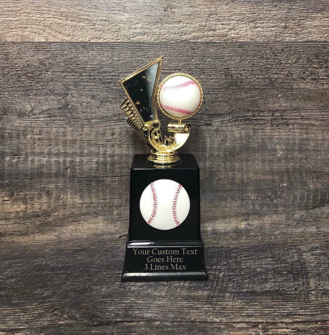 Baseball Trophy Fantasy Baseball Spinning & 3D Resin Baseball Etsy
