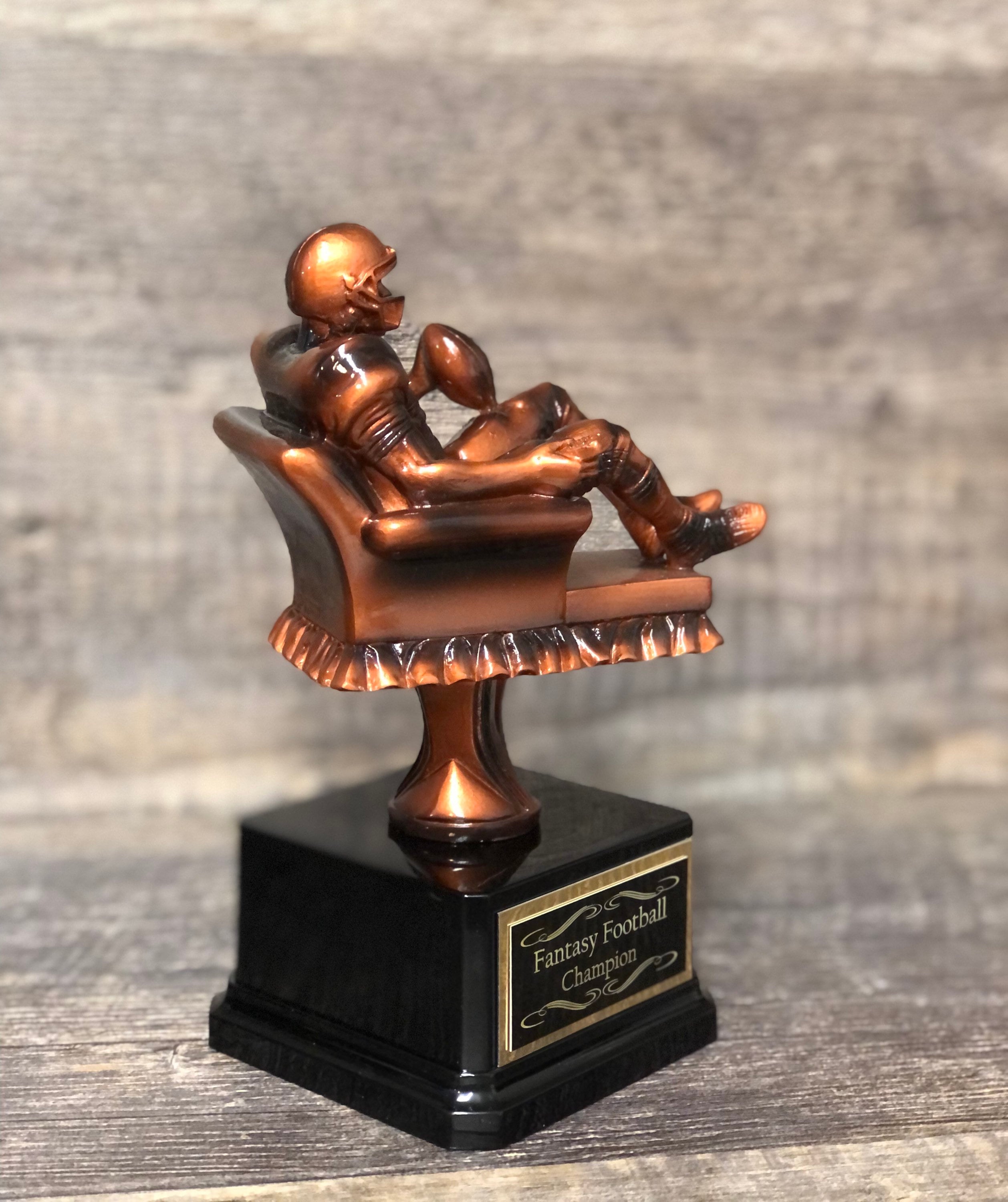 Fantasy Football Trophy Award Armchair Quarterback Football Trophy