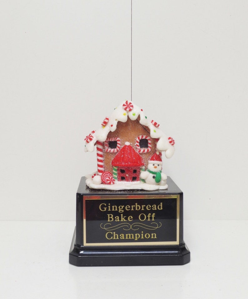 Gingerbread House Cookie Bake Off Trophy Ugly Sweater Trophy Con