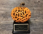 Halloween Trophy Elegant Pumpkin Costume Contest Winner Best Office Costume Contest or Pumpkin Carving Halloween Decor Dia De Los Muertos