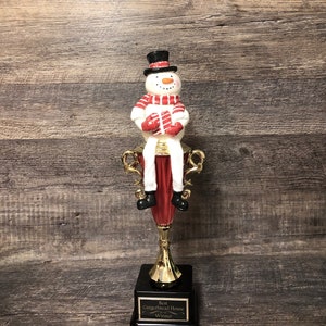 Gingerbread Bake Off Trophy Ugly Sweater Contest Christmas Trophy Snowman Family Party Award Winner Best Cookie Christmas Holiday Decor