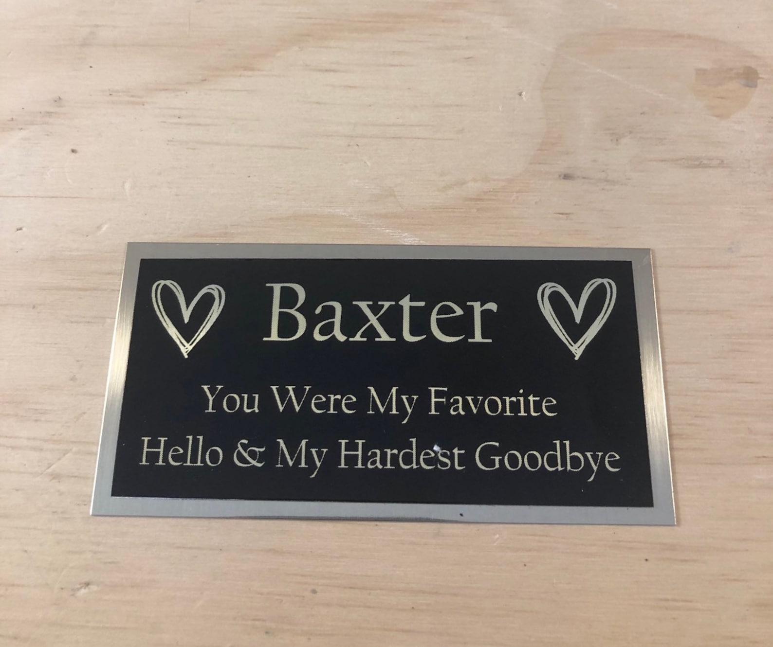 Pet Urn Plaque Engraved Urn Name Plate Dog You Were My Etsy