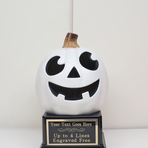 Troféu de Halloween Troféus de Halloween Troféu Concurso de Escultura de Abóbora Troféu ou Melhor Concurso de Fantasia Jack O Lantern Decoração de Halloween