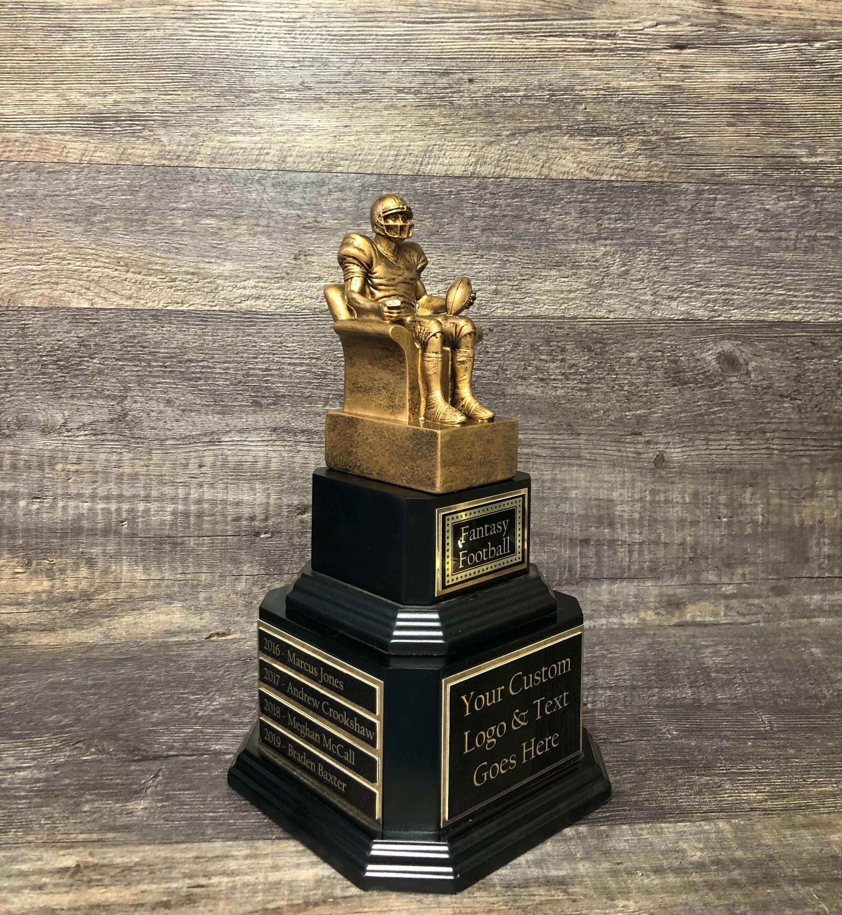 Fantasy Football Trophy FFL Champion Perpetual Trophy Fantasy Football Championship Trophy Antique Silver Football League Sport Award Winner Fantasy Football Trophy FFL Champion Perpetual Trophy Fantasy Football Championship Trophy Antique Silver Football League Sport Award Winner