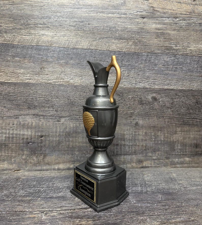 Golf Cup Trophy Tournament Trophy Golf Charity Event Trophy Hole In One Under Par Bragging Rights Best Score Guys Weekend Trip image 5