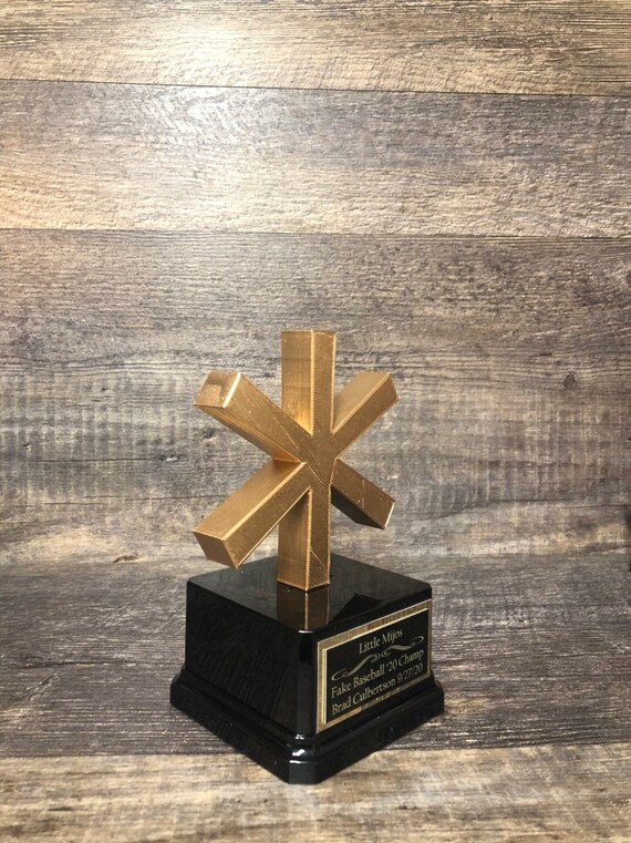 Funny Asterisk Trophy for A Crazy Year Unique Fantasy Sports - Etsy