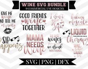 Download Wine Svg Bundle Etsy