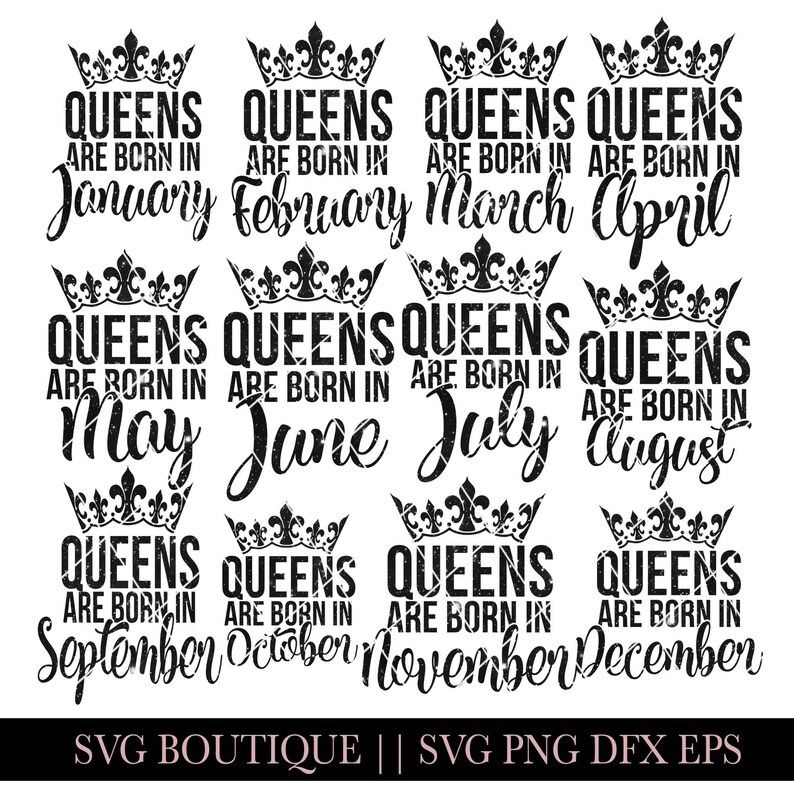 Birthday Queen SVG Bundle Birthday Gang SVG File Birthday ...