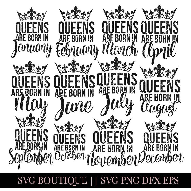 Download Birthday Queen SVG Bundle Birthday Gang SVG File Birthday | Etsy