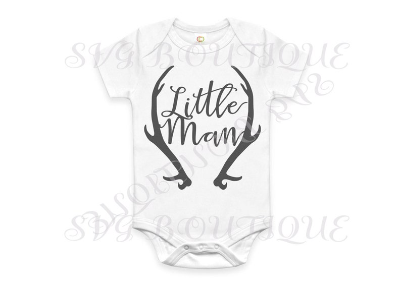 Download LIttle Man SVG CUT File Baby Boy SVG File Antler Deer | Etsy