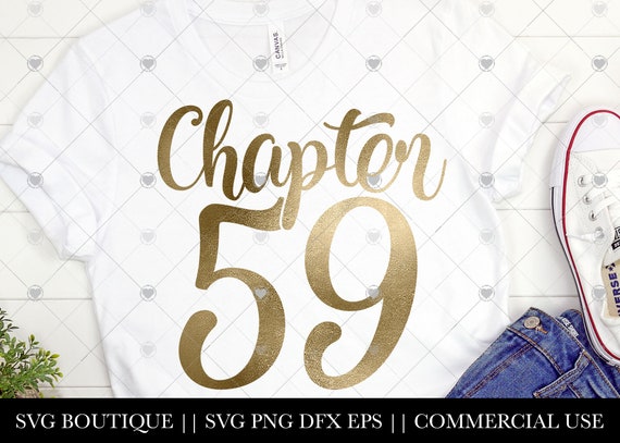 Chapitre 59 Svg 59e Anniversaire Svg 59 Chemise Etsy France