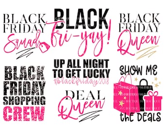 Black Friday SVG Bundle, Black Friday Shopping Crew, Shopping SVG, Black Friday Bundle, Black Friday Shirt, Cutting File Cricut, Silhouette