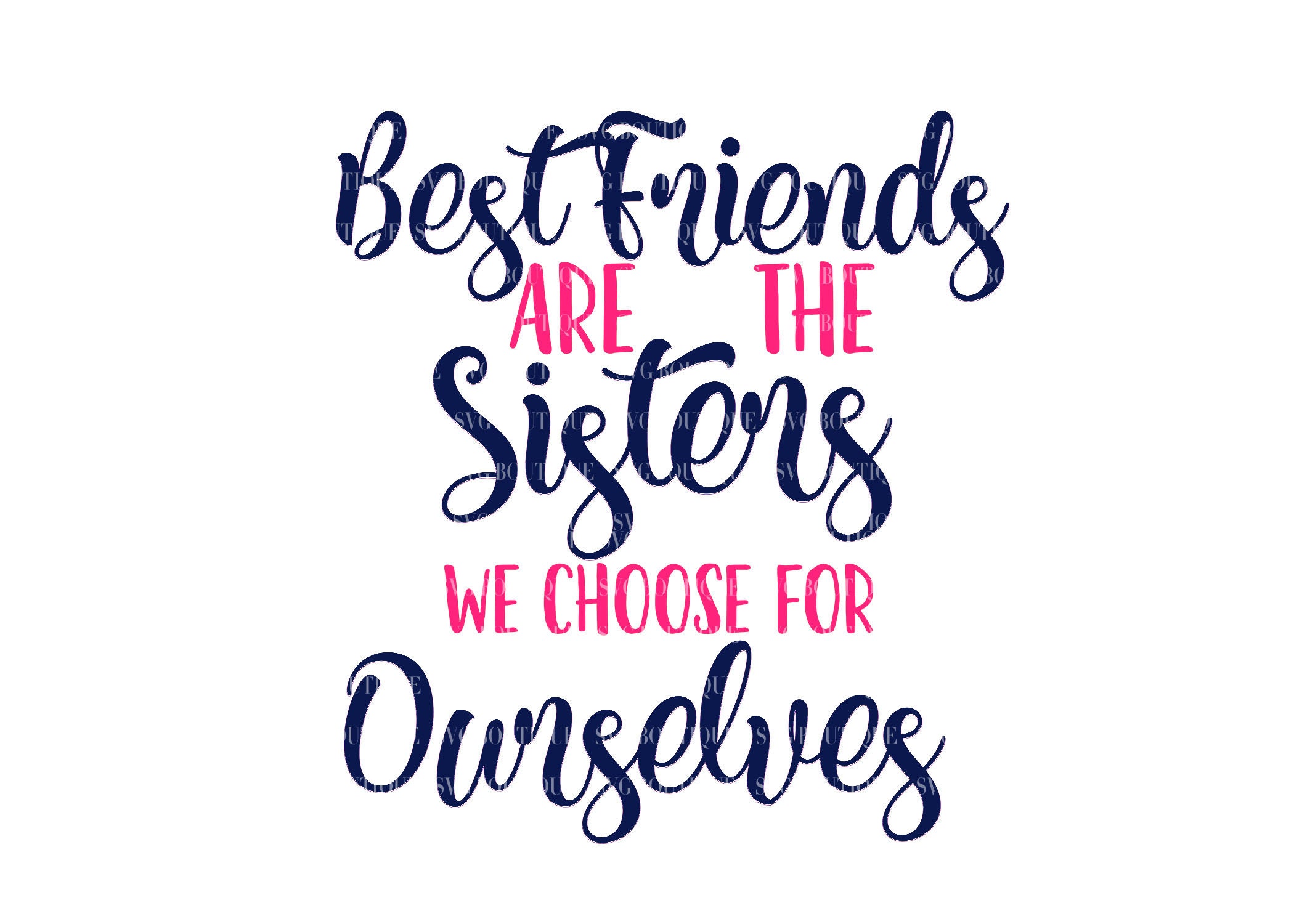 Best Friend Svg Cute - Layered SVG Cut File
