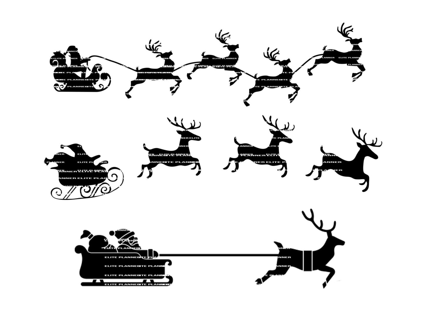 Download Reindeer SVG Santa Cutting Files PNG SVG Came Cricut | Etsy